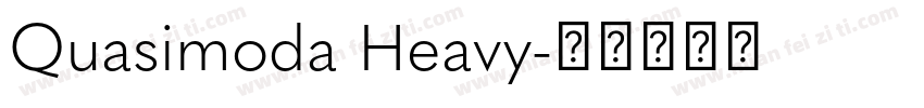 Quasimoda Heavy字体转换